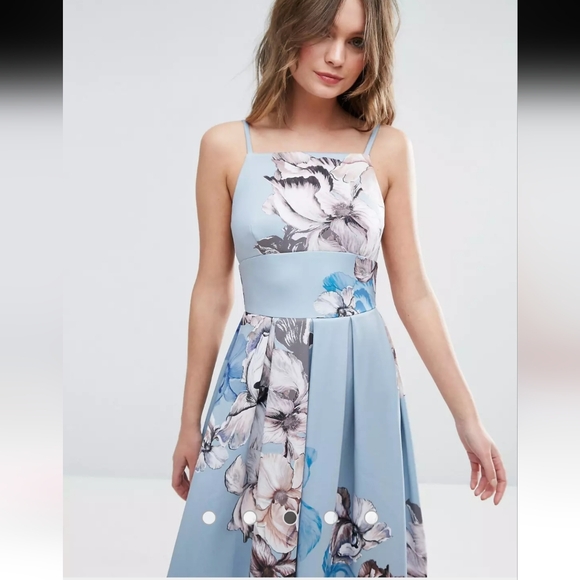 Asos Tall floral midi dress, size 4 - Picture 4 of 7